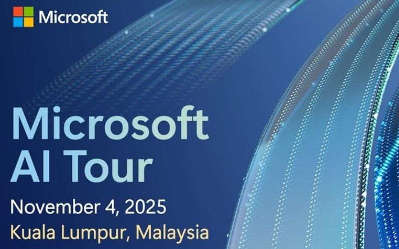 Microsoft AI Tour Kuala Lumpur 2025 Official Event Poster