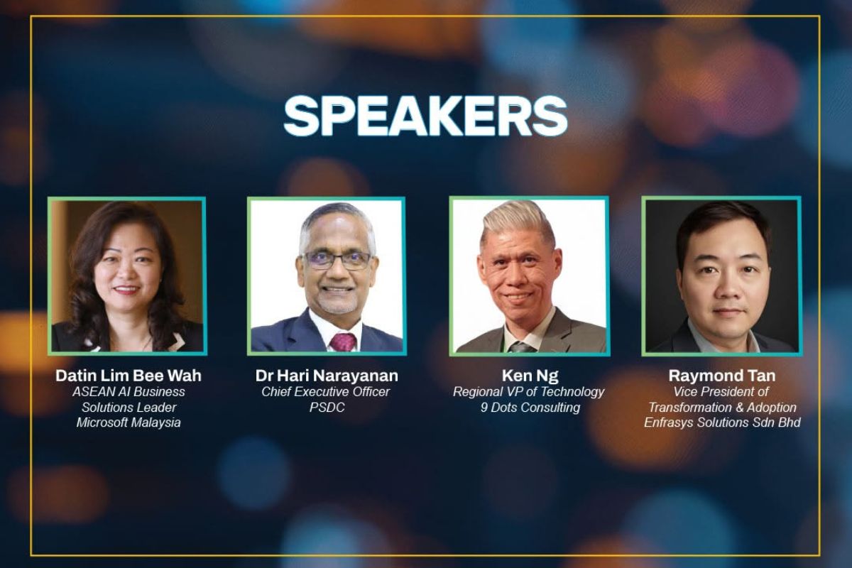 Featured speakers at the PSDC AI Conference on AI transformation for GBS and manufacturing