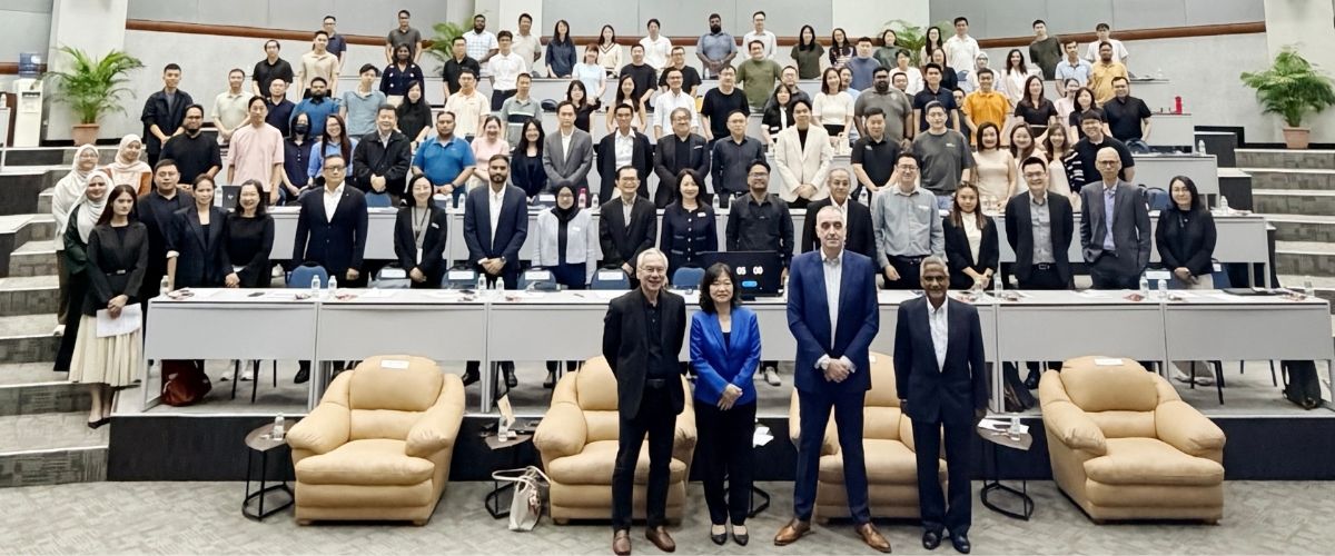 Speakers, partners and participants at the PSDC AI Conference in Penang, Malaysia