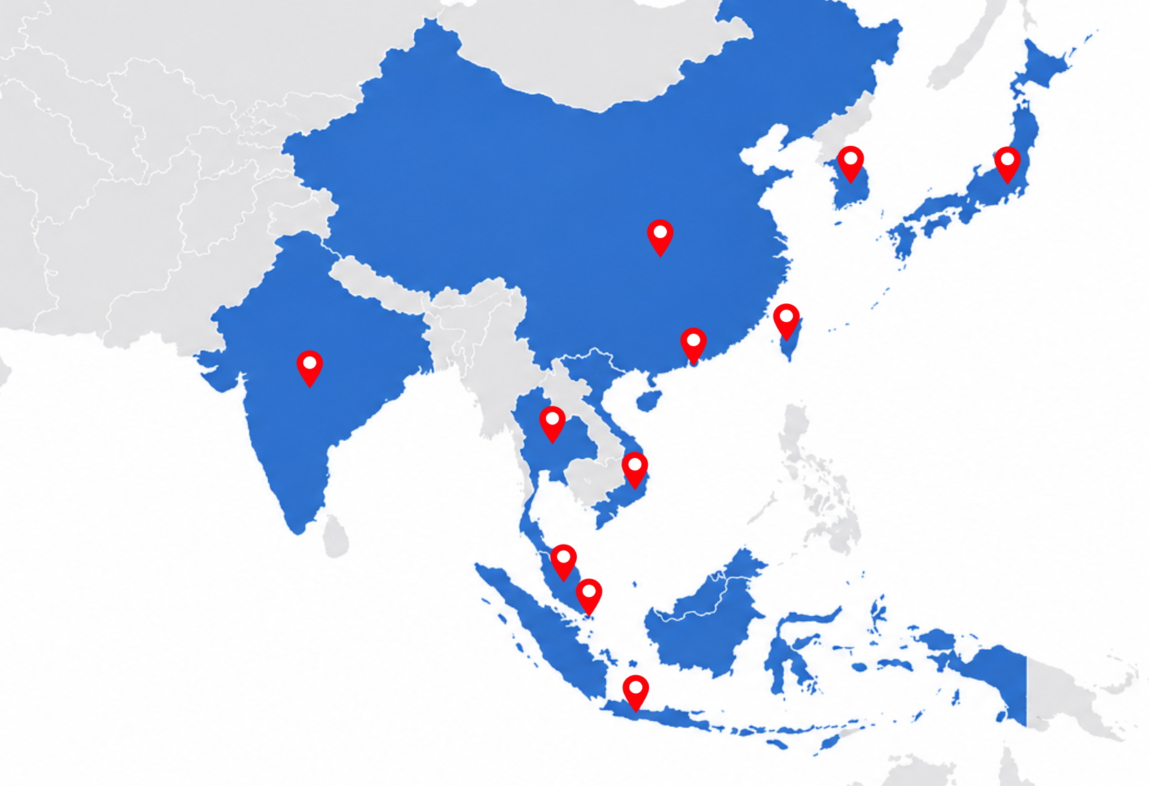 9 Dots Consulting Regional Map