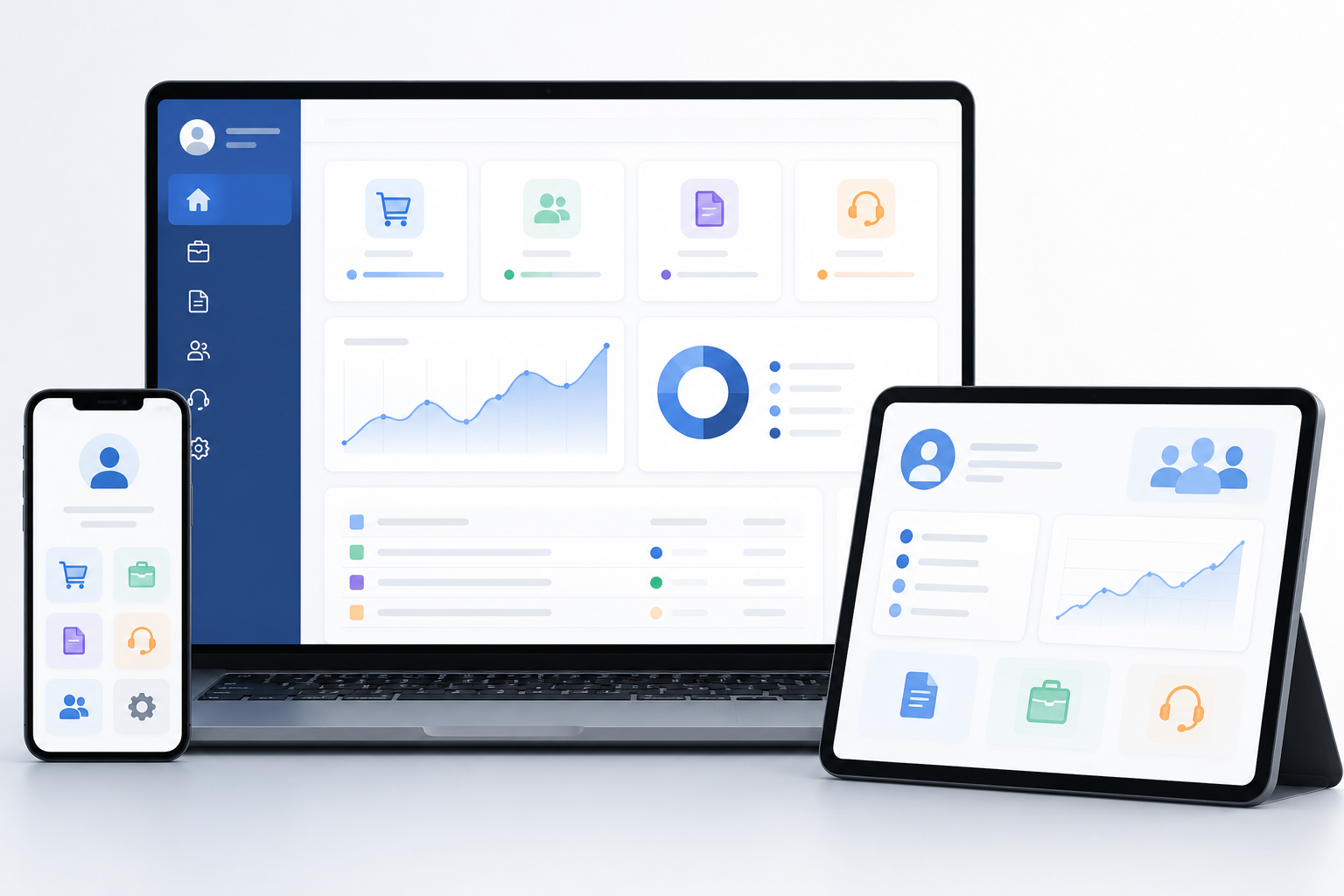 Customer and partner self-service portal interface