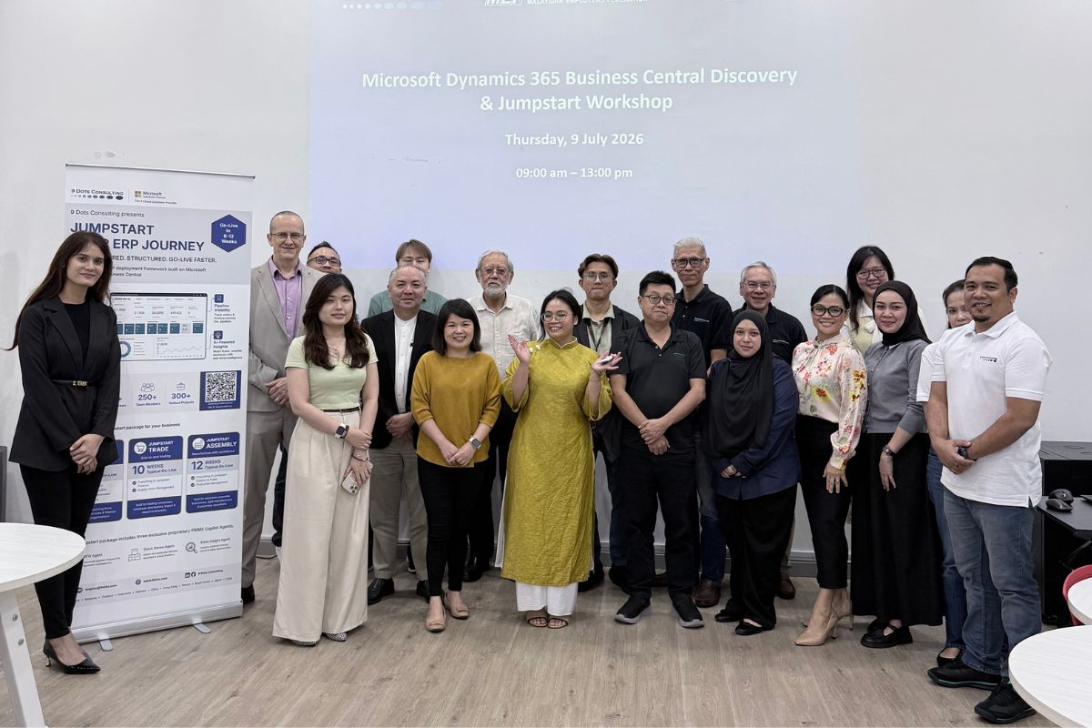 Participants at the Microsoft Dynamics 365 Business Central Discovery & Jumpstart Workshop in Kuching, Sarawak