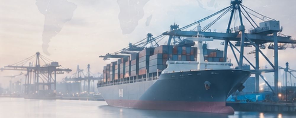 Shipping and logistics operations supported by integrated ERP and supply chain management